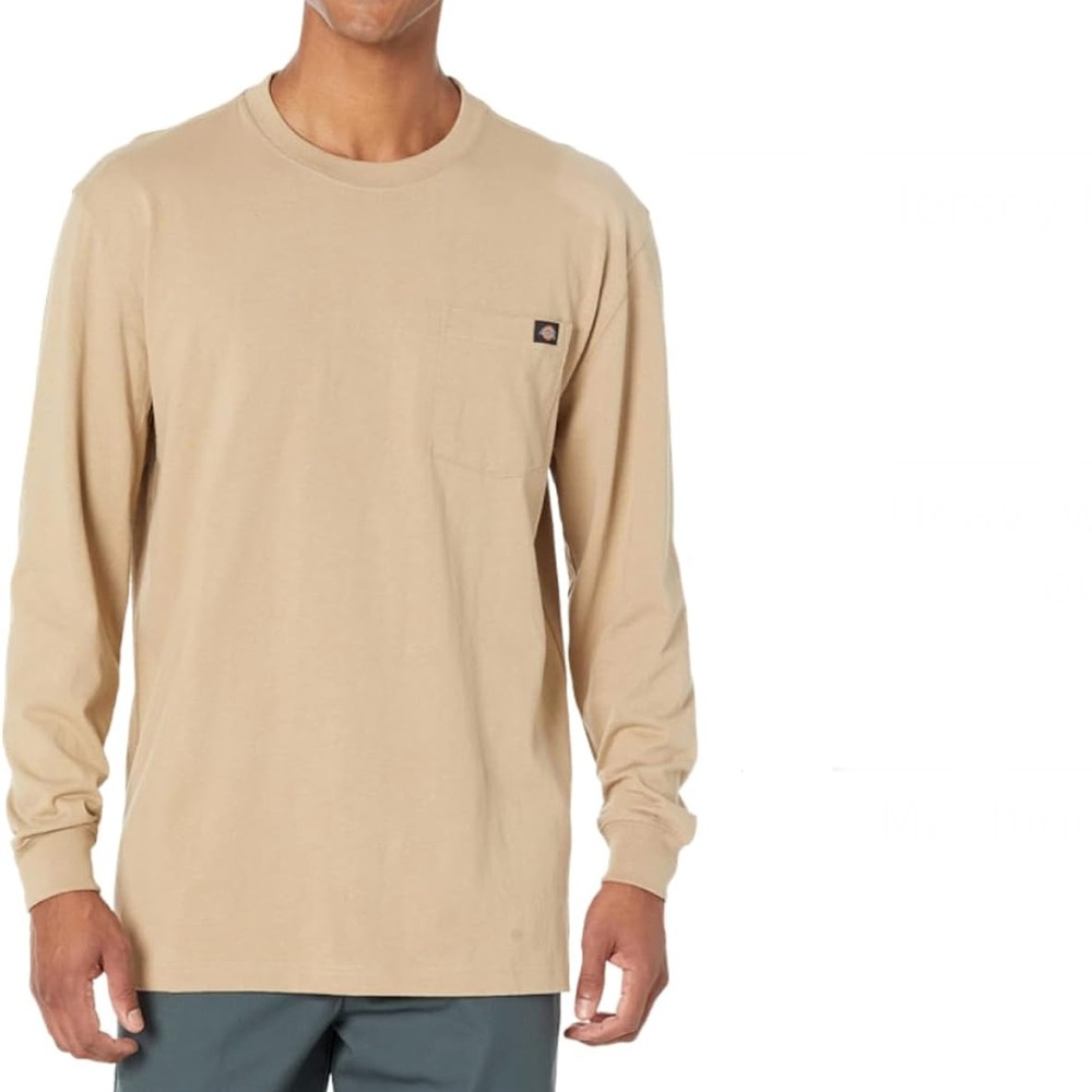 Dickies Men's Sand Long Sleeve Tee